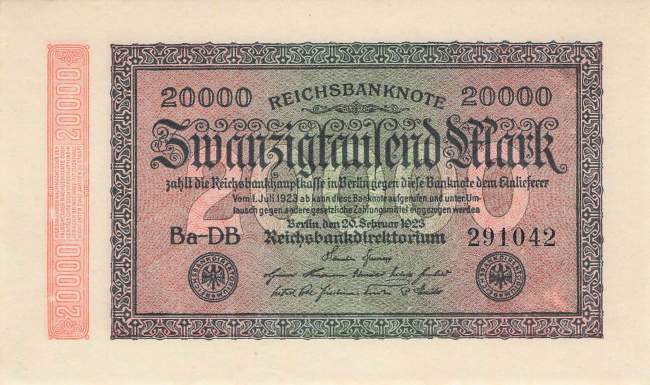 20000 Mark 1923 ro.84e DB